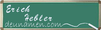 Erich Hebler Visitenkarte